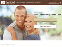 Tablet Screenshot of deercreekfamilydentalcare.com